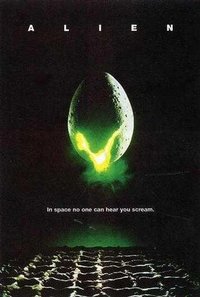 A poster advertising the original release of the film Alien