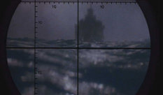 U-96 under attack by a British destroyer.