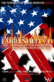 Fahrenheit 9/11 movie poster.