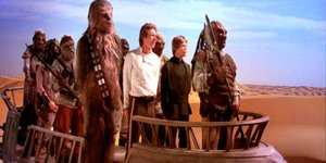 Luke returns to Tatooine to rescue Han Solo.
