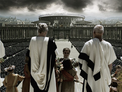 The much-praised CGI shot of Rome