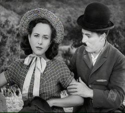 Charlie Chaplin and Paulette Goddard in "Modern Times" (1936)