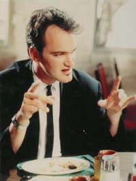 Mr. Brown (Tarantino) offers insight into Madonna's song Like a Virgin.