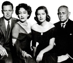 The main cast - William Holden, Gloria Swanson, Nancy Olson and Erich Von Stroheim.