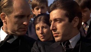 Robert Duvall (left) and Al Pacino in The Godfather