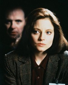 Jodie Foster and Anthony Hopkins in the film version