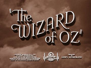 The main title card from the opening credits of MGM's The Wizard of Oz.